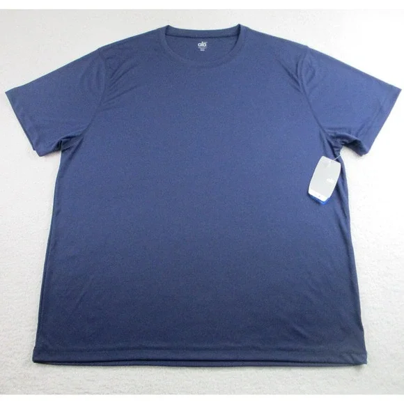 Alo Yoga Shirt Mens 3XL Navy Blue CoolFit Performance Athletic‎ Polyester Tee